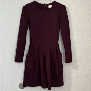 Sunday Best Deep Purple Long Sleeve Dress